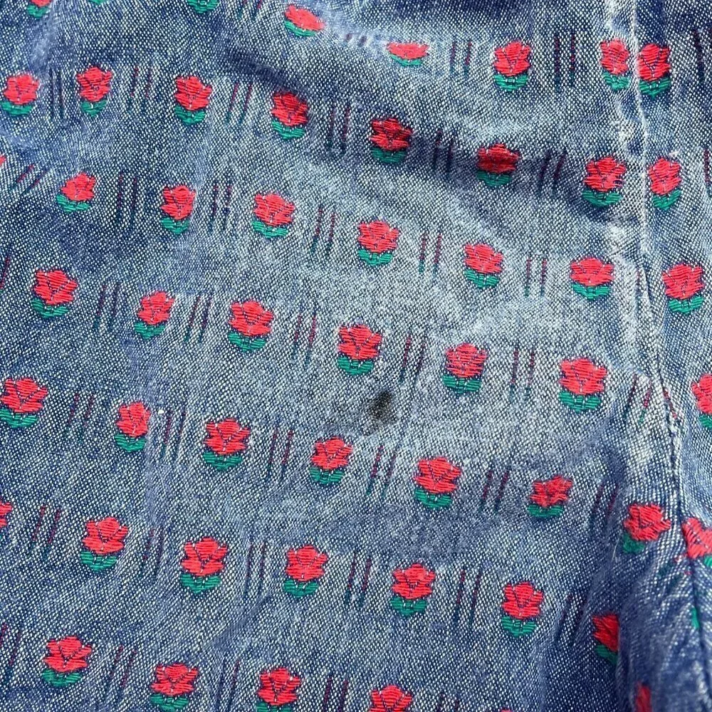 vintage oshkosh b'gosh  girls jeans denim jogger style pants embroidered
